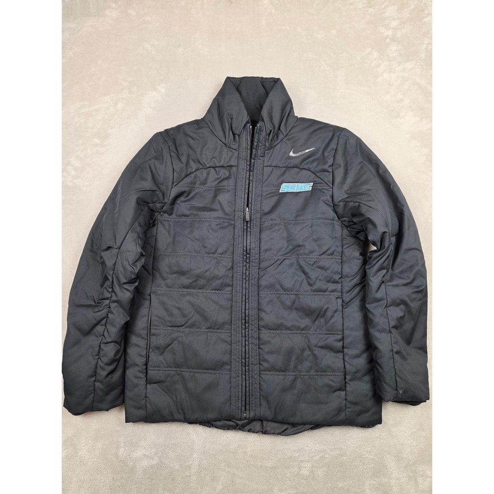 Nike Repel Puffer Jacket Womens M Black SCIAC Full Zip Quilted Padded 930230